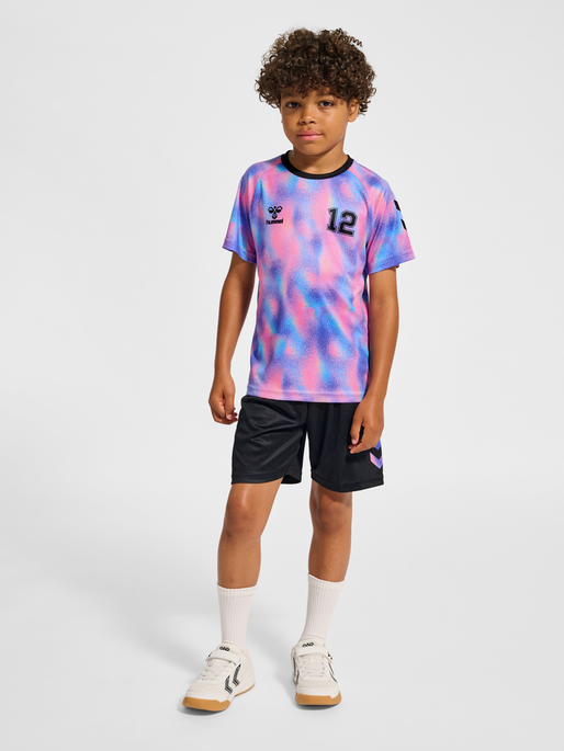 hmlSHIMMER T-SHIRT S/S, CHATEAU ROSE, model