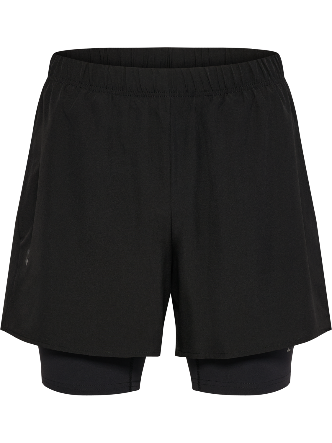 hmlHIIT INTENSITY 2 IN 1 SHORTS, BLACK, packshot