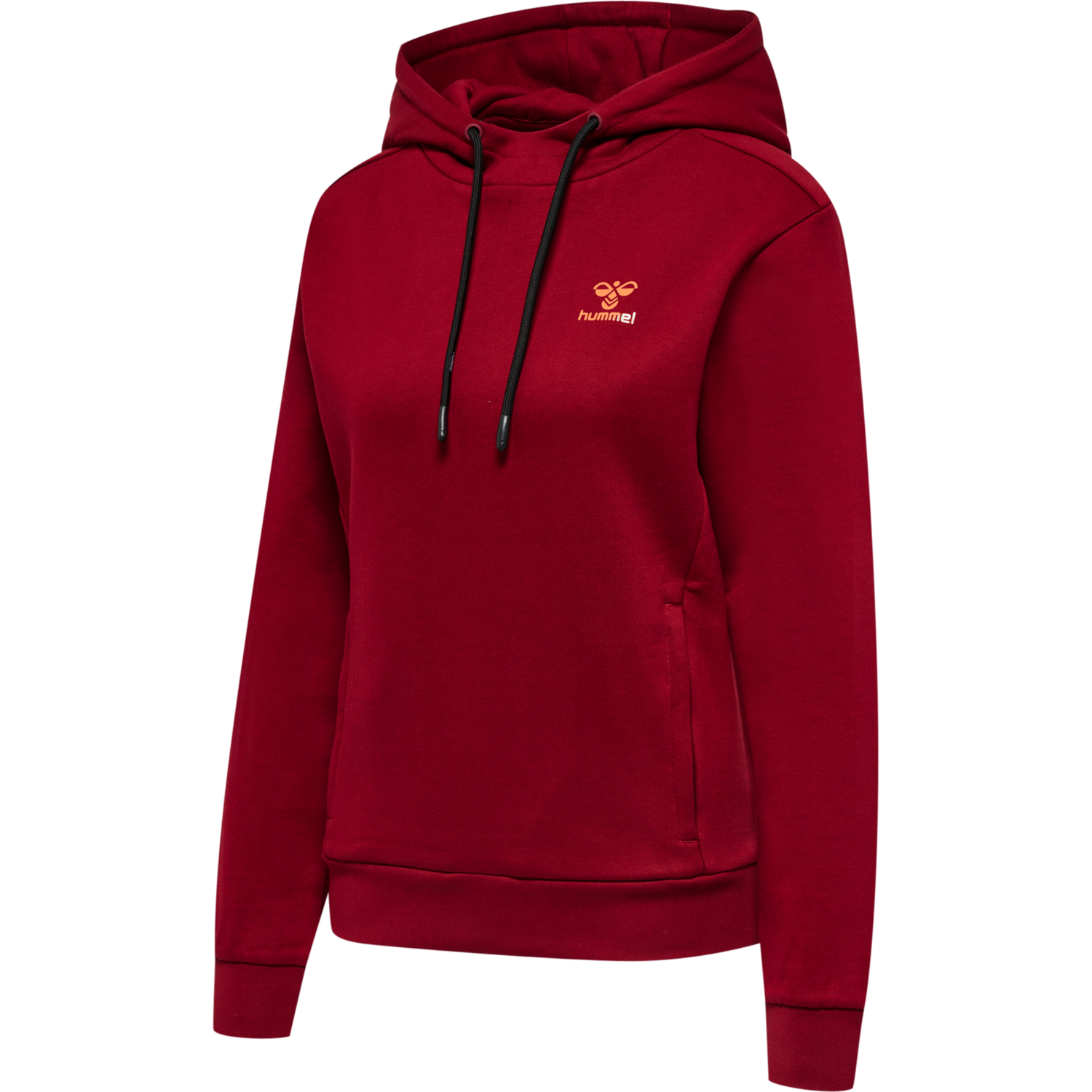 hmlOFFGRID HOODIE WO, RHUBARB/NASTURTIUM, packshot