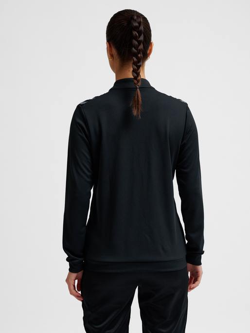 hmlAUTHENTIC PL ZIP JACKET WOMAN, BLACK, model