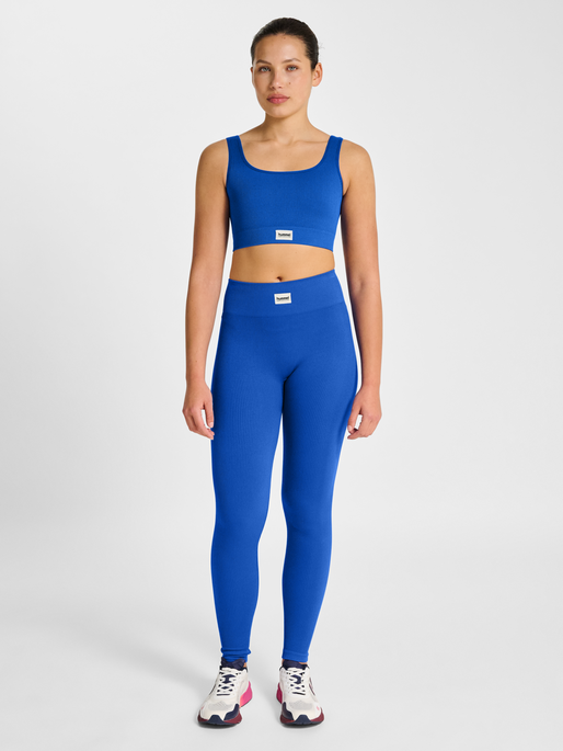 hmlPULSE SEAMLESS RIB BRA, SURF THE WEB, model