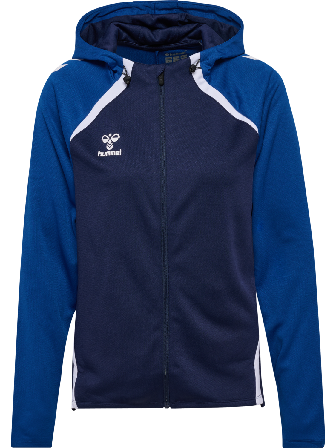 hmlLEAD 2.0 ZIP HOODIE WOMAN, MARINE/TRUE BLUE, packshot