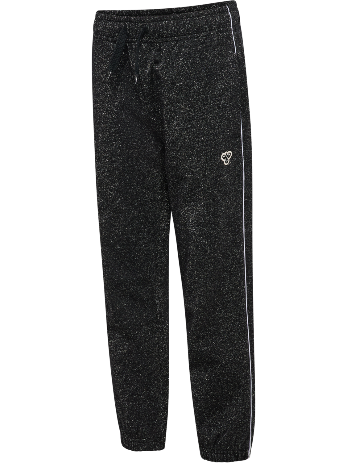 hmlJR LOOSE GLITTER SWEATPANT, BLACK, packshot