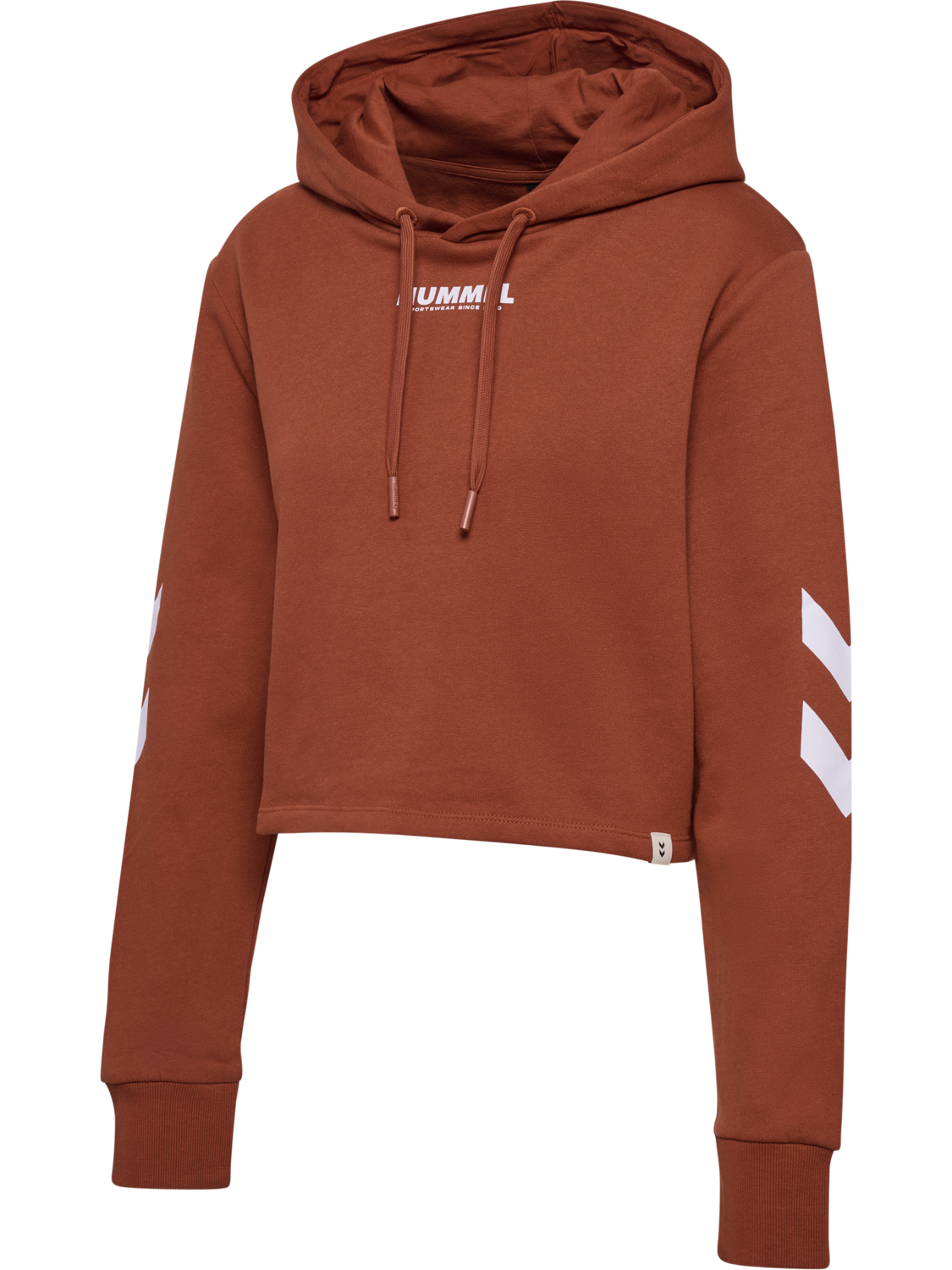 hmlLEGACY WOMAN CROPPED HOODIE, ARABIAN SPICE, packshot