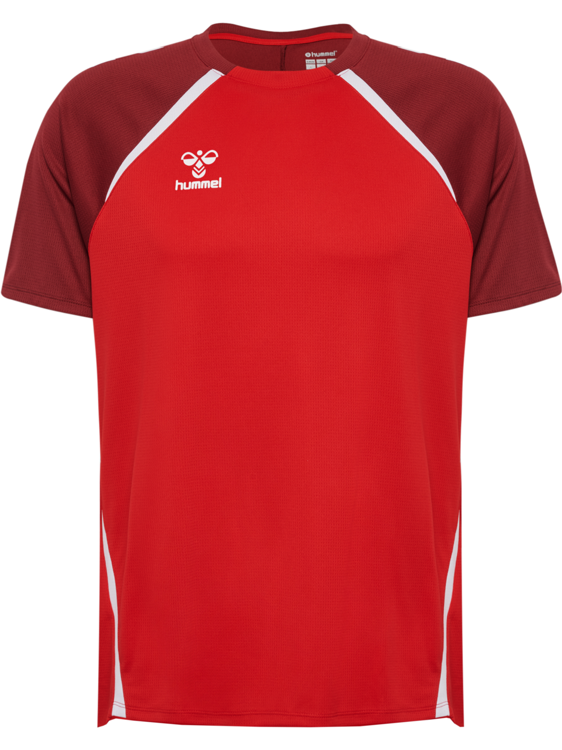 hmlLEAD 2.0 JERSEY S/S, TRUE RED/MAROON, packshot