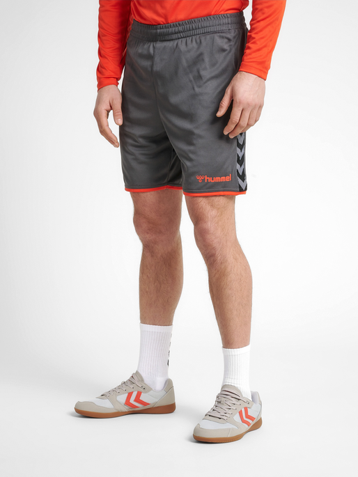 hmlAUTHENTIC POLY SHORTS, ASPHALT, model