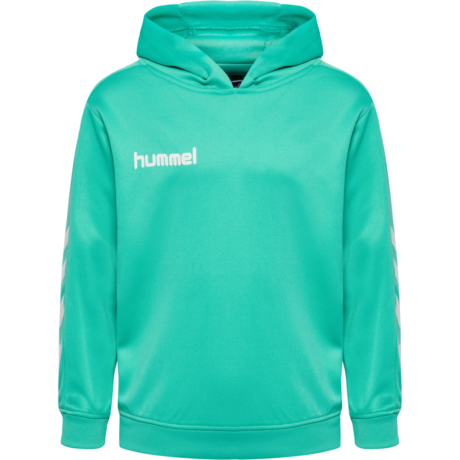 hmlPROMO KIDS POLY HOODIE, ATLANTIS, packshot