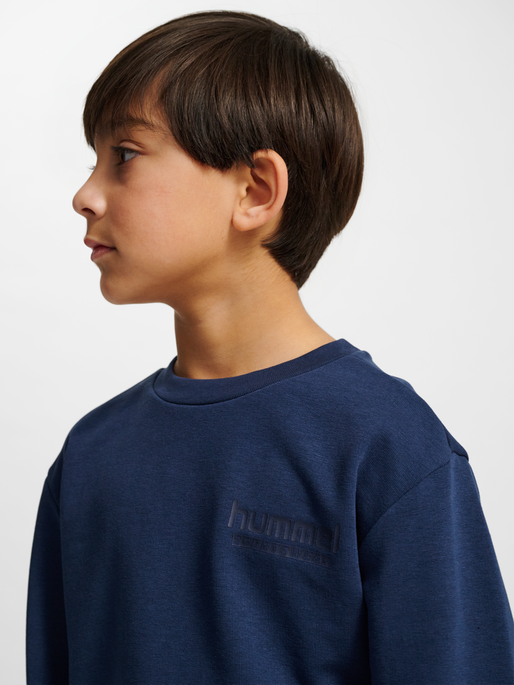 hmlJR BASE SWEAT SET, DRESS BLUES, model