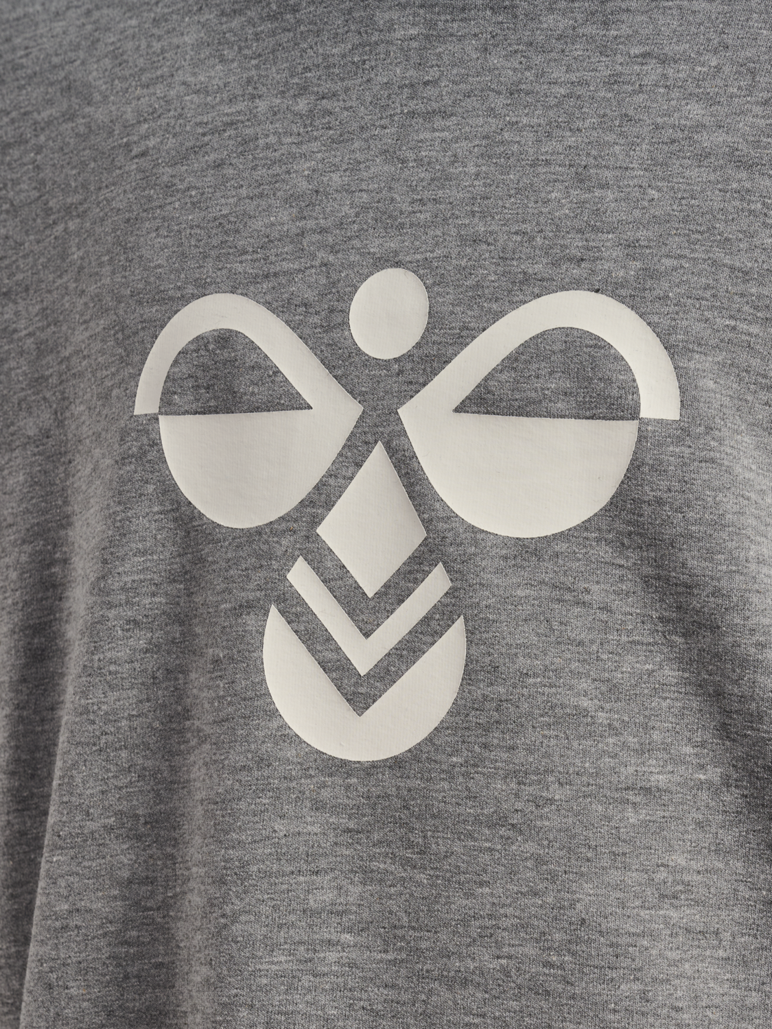 hmlJR REG TUKAS HOODIE, GREY MELANGE, packshot