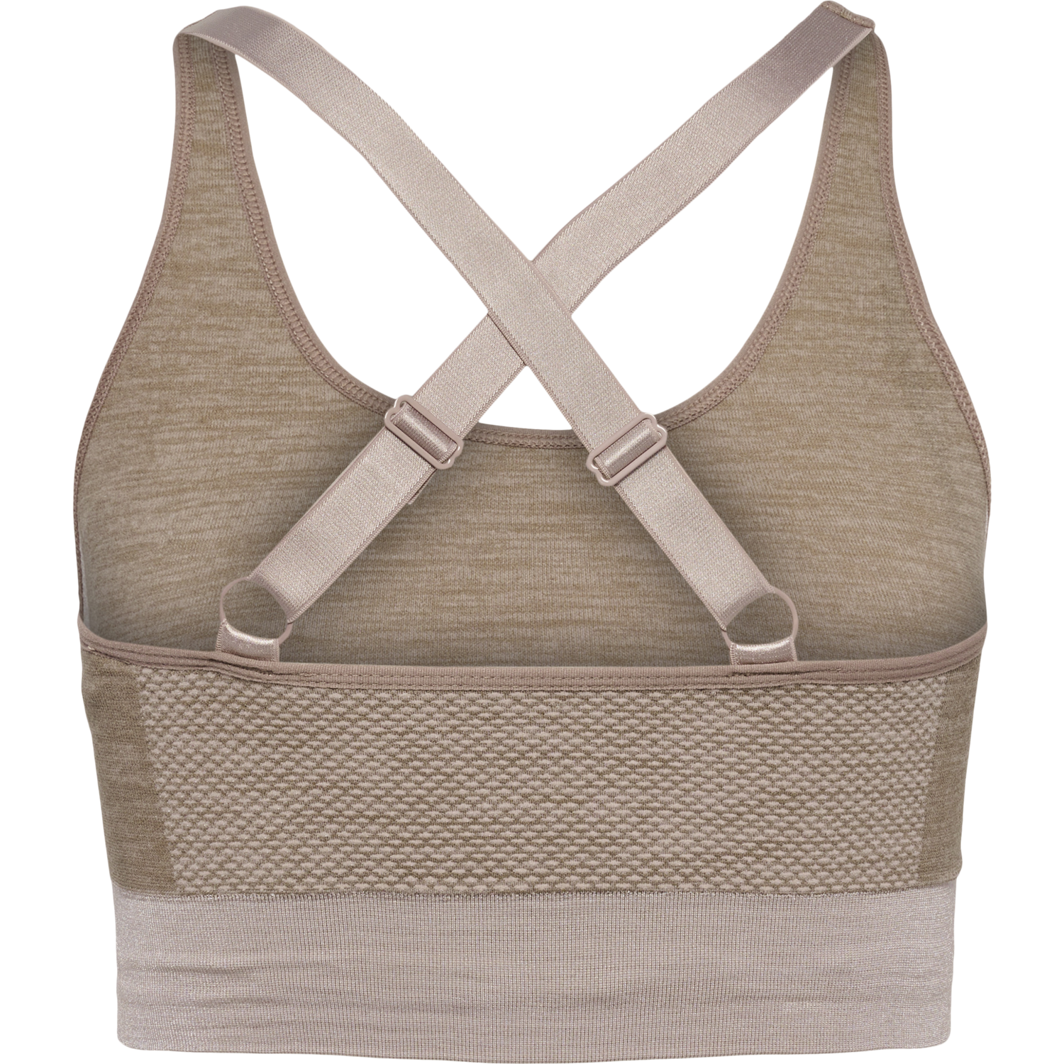 hmlCLEA SEAMLESS  SPORTS TOP, CHATEAU GRAY/DRIFTWOOD MELANGE, packshot