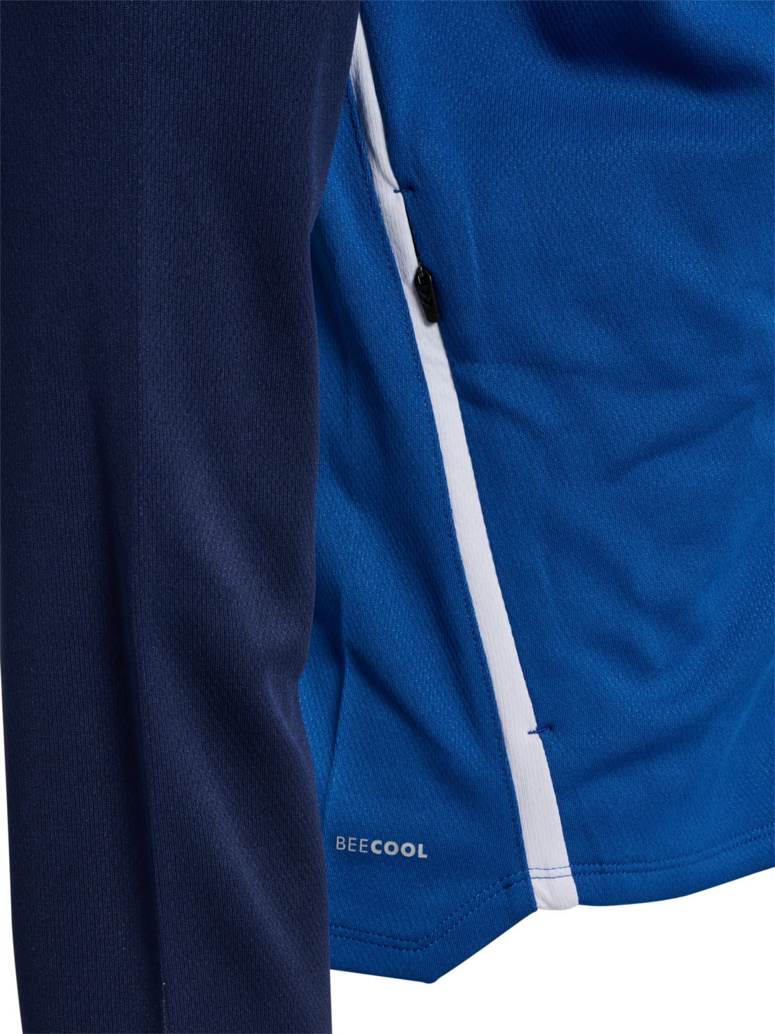 hmlLEAD 2.0 ZIP HOODIE, TRUE BLUE/MARINE, packshot