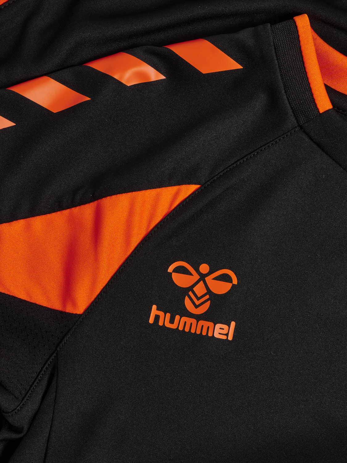 hmlCORE 2.0 JERSEY S/S KIDS, BLACK/ORANGE TIGER, packshot