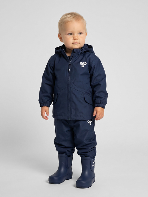hmlREVA RAINSUIT MINI, BLACK IRIS, model