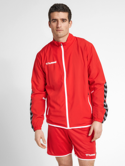 hmlAUTHENTIC MICRO JACKET, TRUE RED, model