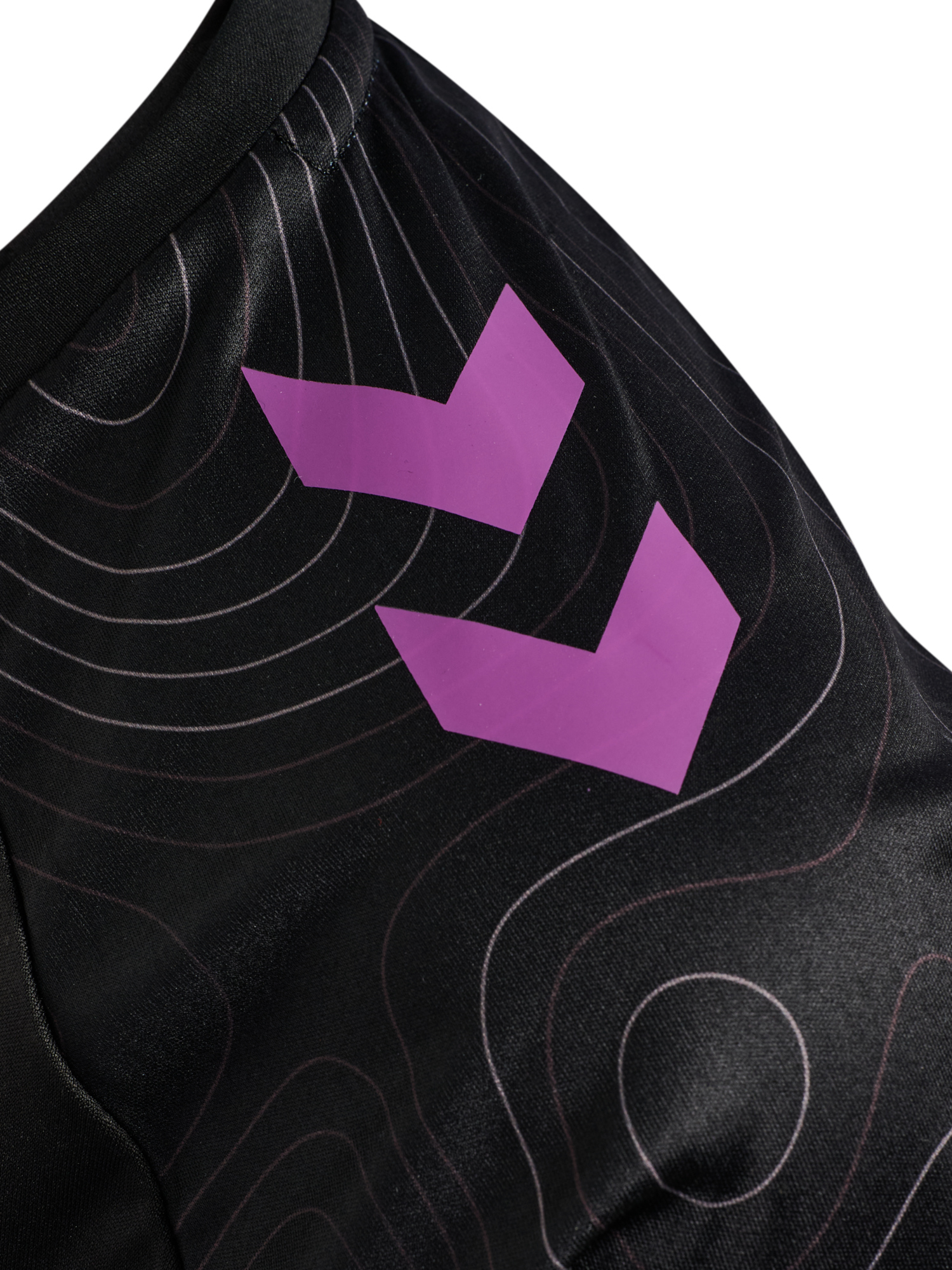 hmlBLAZE 2.0 TRAINING JERSEY S/S WO, BLACK/DAHLIA, packshot