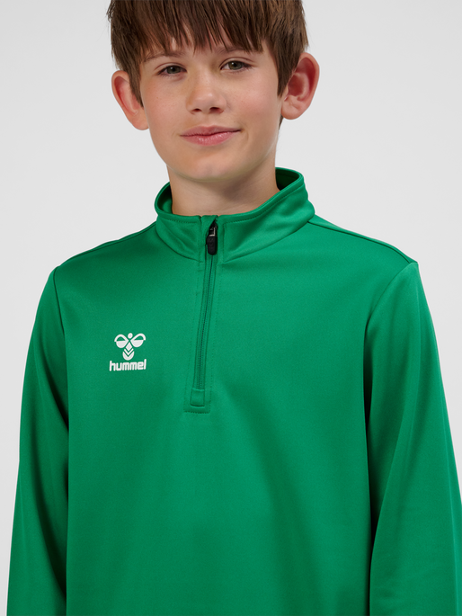 hmlESSENTIAL HALF-ZIP KIDS, JELLY BEAN, model