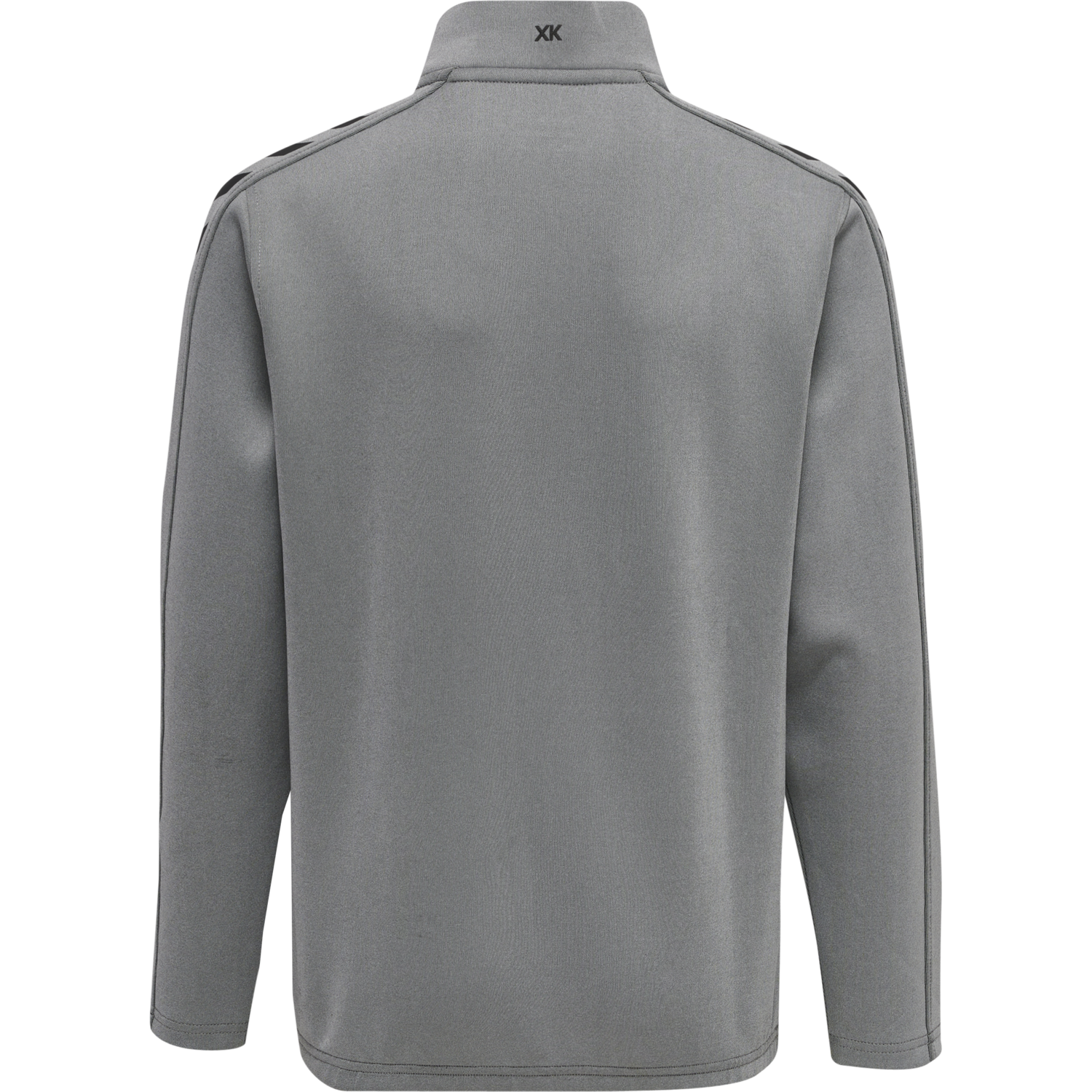 hmlCORE XK HALF ZIP POLY SWEAT KIDS, GREY MELANGE, packshot