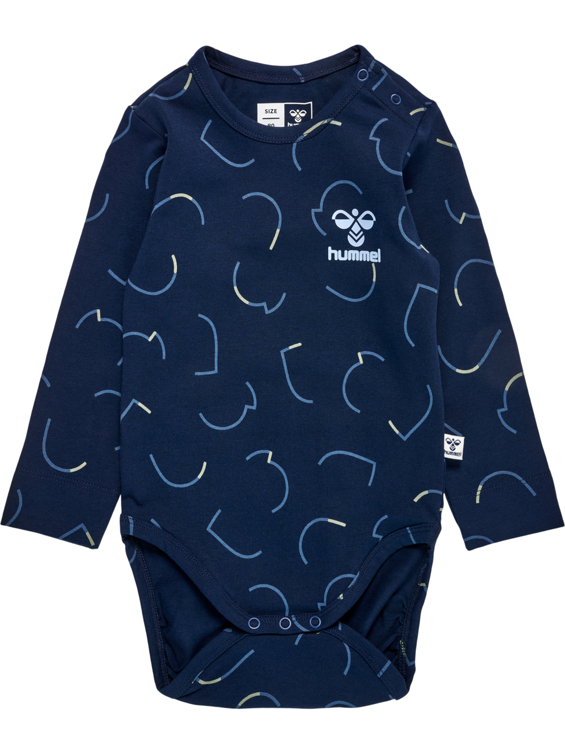 hmlOBI BODY L/S, BLACK IRIS, packshot