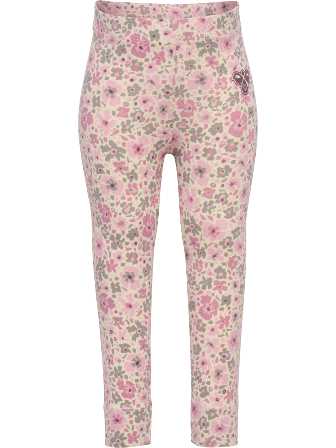 hmlMINI FLOWER AOP TIGHTS, PINK NECTAR, packshot
