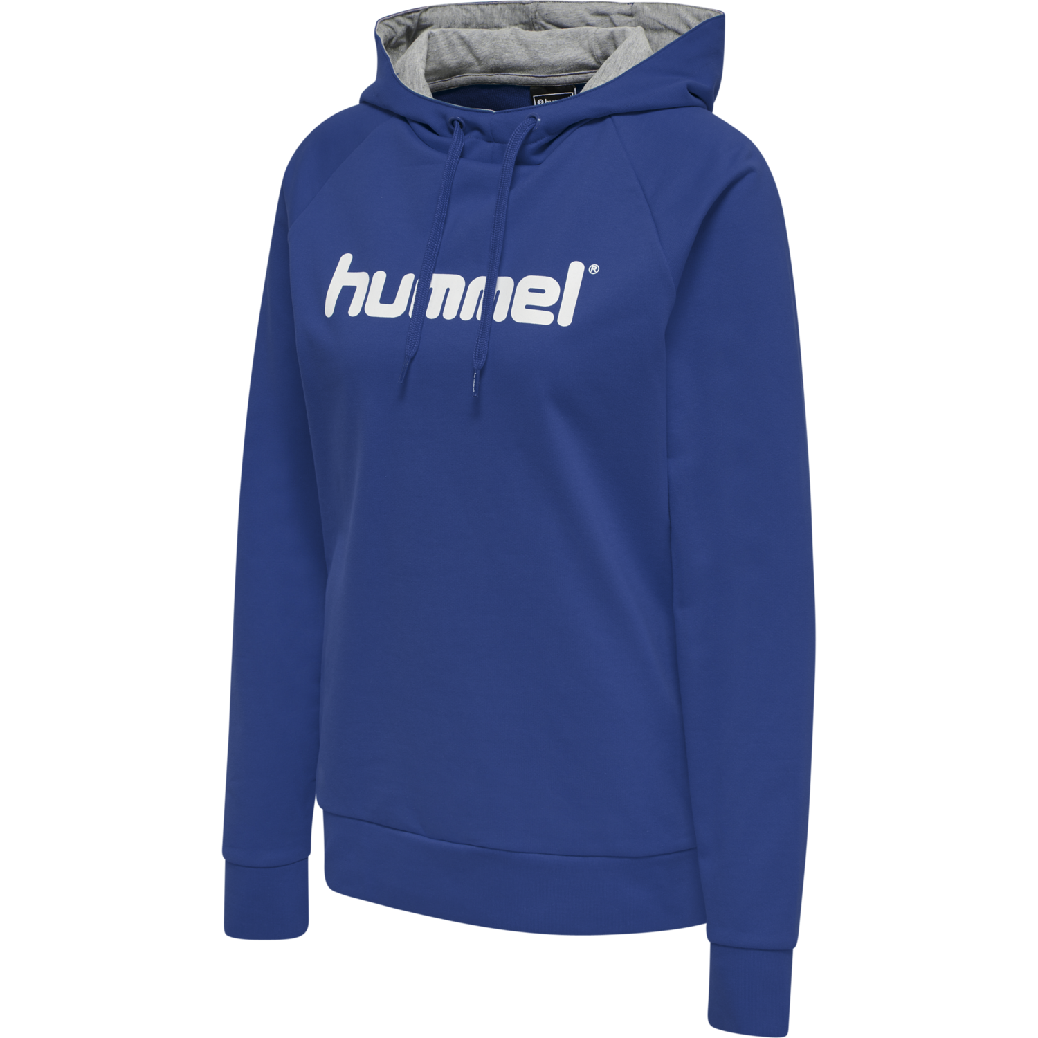 HMLGO COTTON LOGO HOODIE WOMAN, TRUE BLUE, packshot