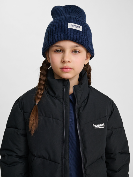 hmlJR PUFFER JACKET, BLACK, model
