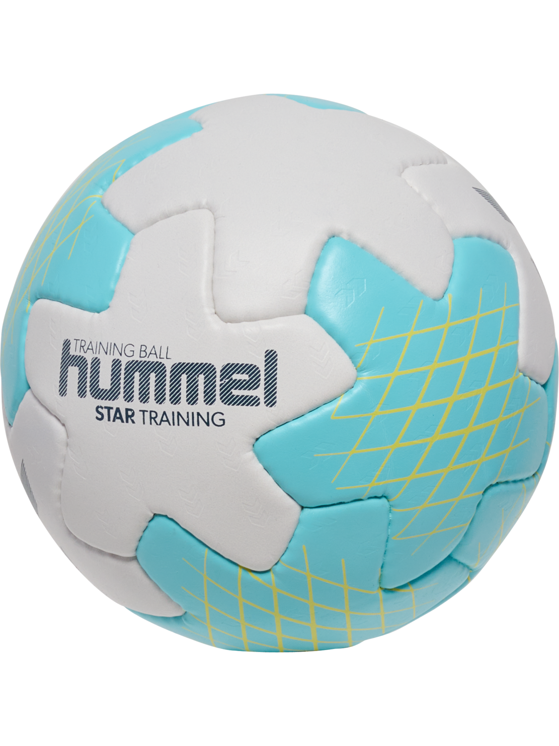 hmlSTAR TRAINING HB, OFF WHITE/LIGHT BLUE/YELLOW, packshot
