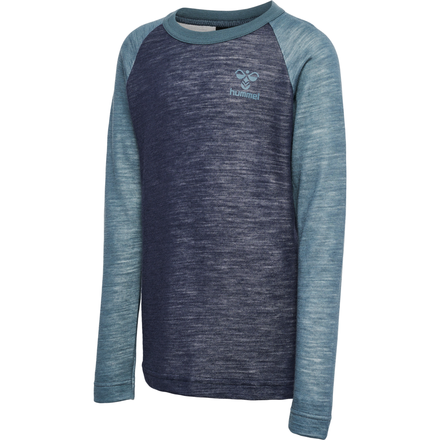 hmlWINGO T-SHIRT L/S, BLACK IRIS, packshot