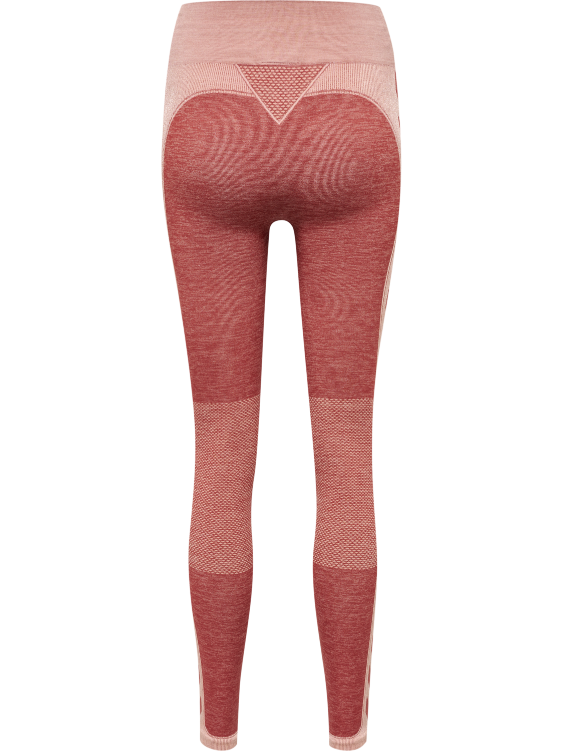 hmlCLEA SEAMLESS MID WAIST TIGHTS, WITHERED ROSE/ROSE TAN MELANGE, packshot