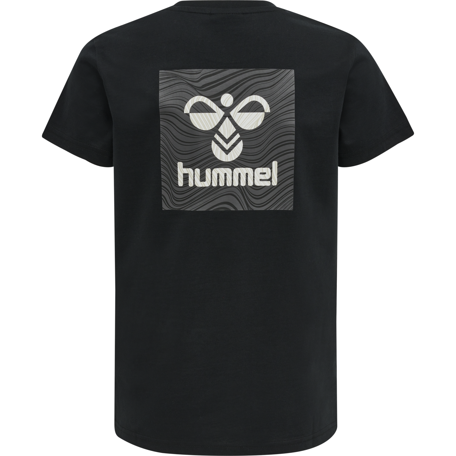 hmlOFFGRID TEE S/S KIDS, JET BLACK/FORGED IRON, packshot