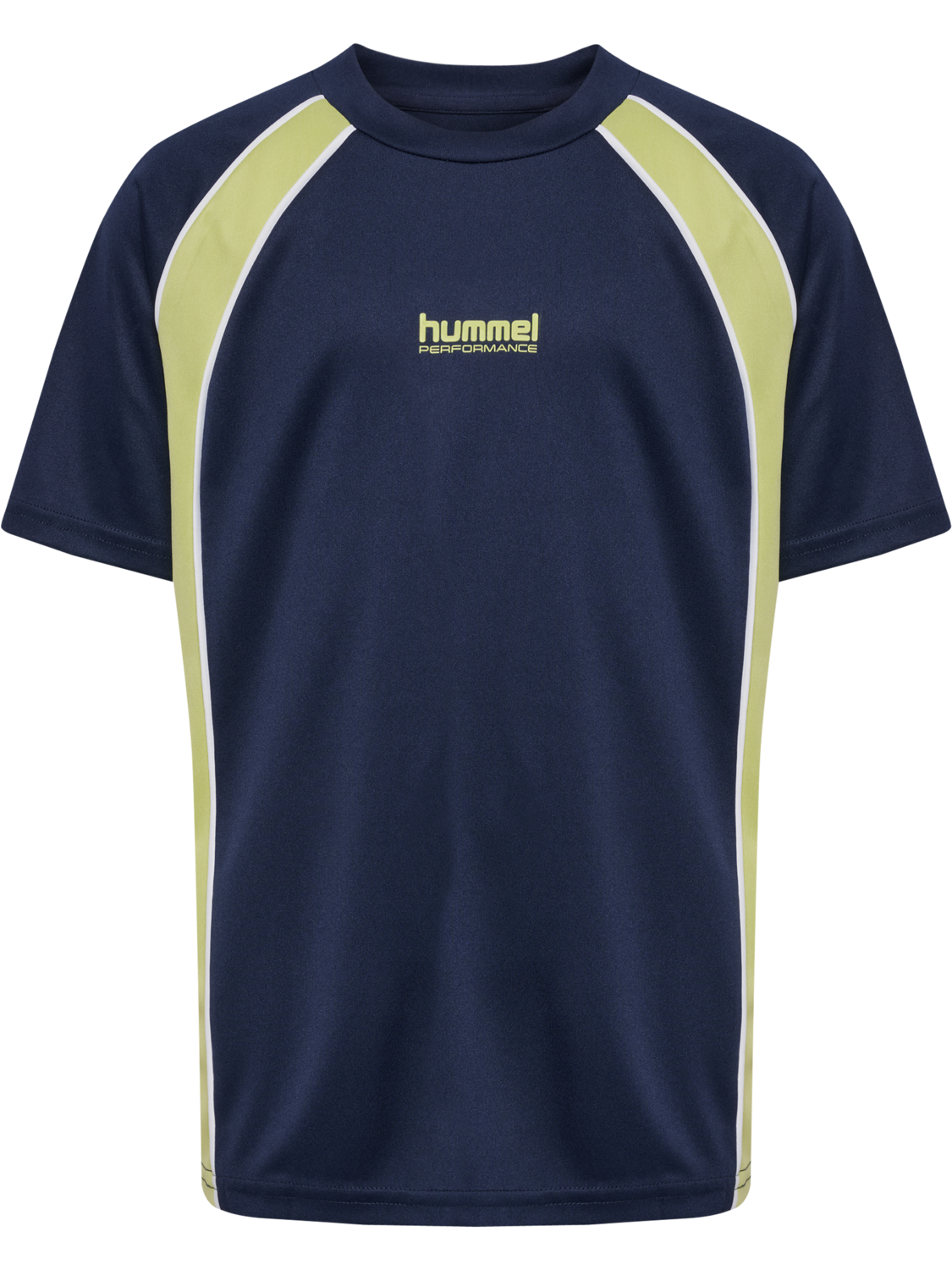 hmlJR GOAL PIPING T-SHIRT S/S, DRESS BLUES, packshot