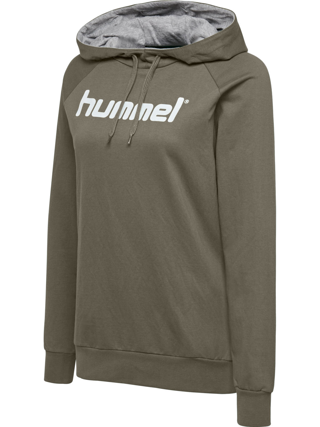 HMLGO COTTON LOGO HOODIE WOMAN, GRAPE LEAF, packshot