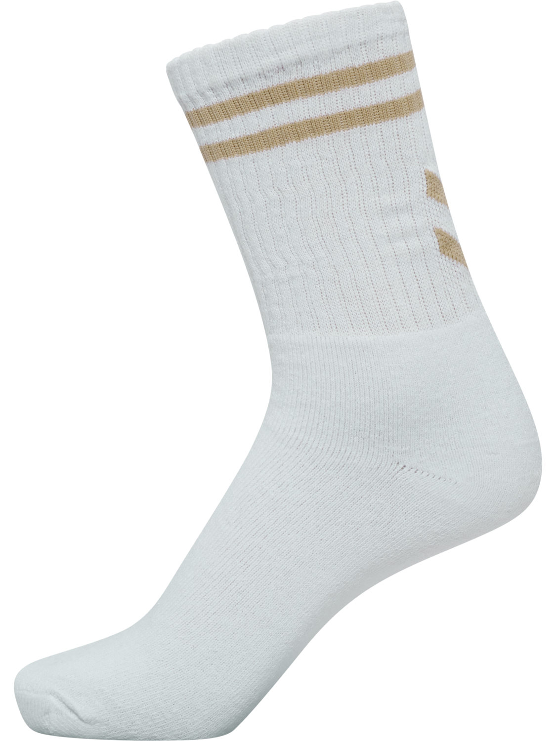 hml4 PACK DOUBLE STRIPE CREW SOCK, PALE WHITE/GREEN/PINK/BROWN, packshot