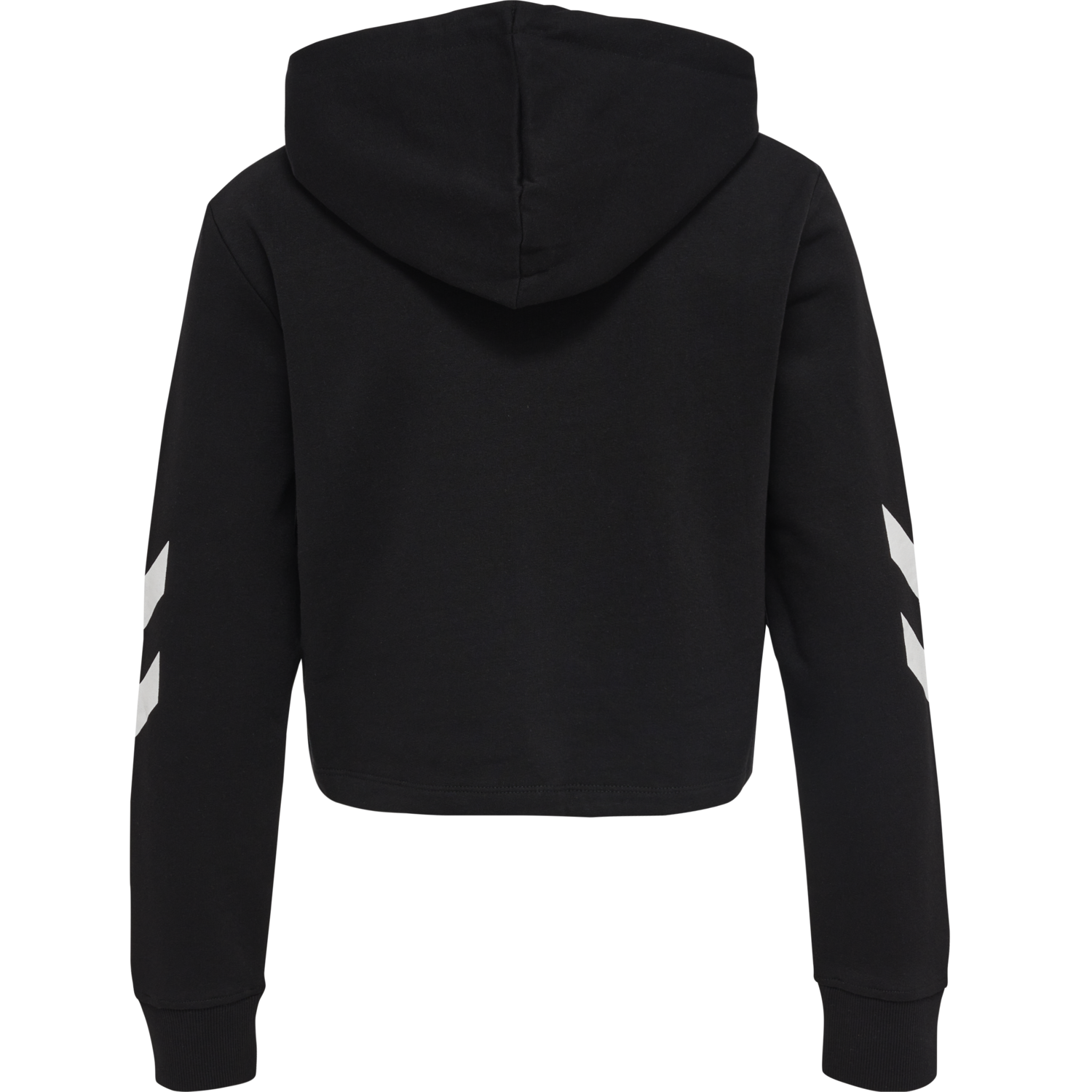 hmlLEGACY WOMAN CROPPED HOODIE, BLACK, packshot