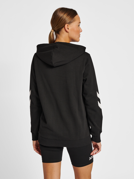 hmlLEGACY WOMAN HOODIE, BLACK, model