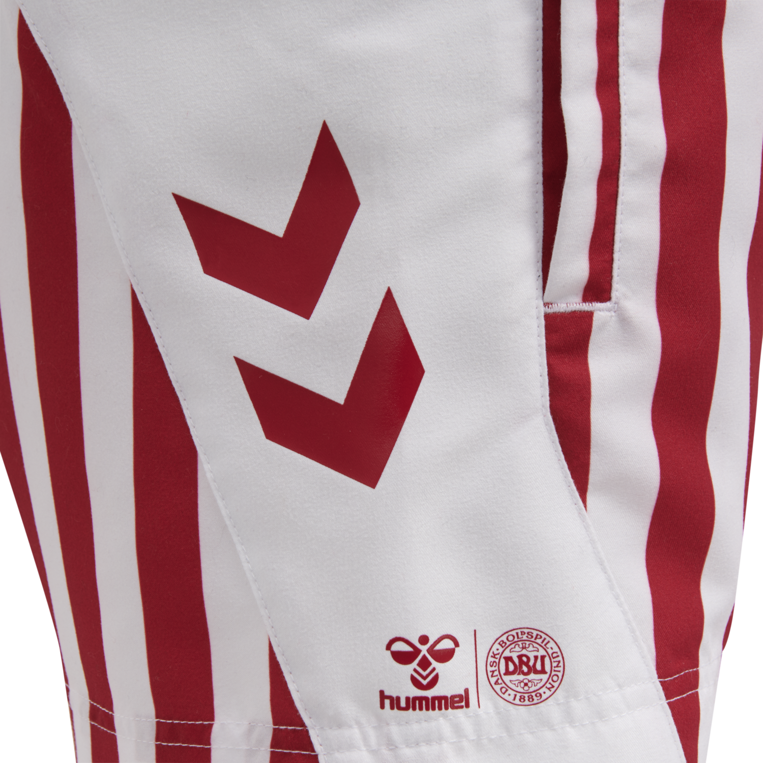 DBU FAN 2020 SWIM SHORTS KIDS, TANGO RED, packshot