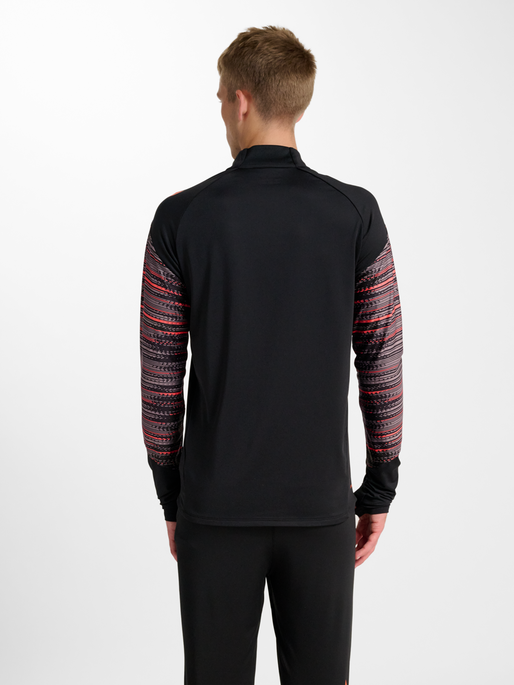 hmlBLAZE PRO TRAINING HALF ZIP, BLACK/ORANGE, model