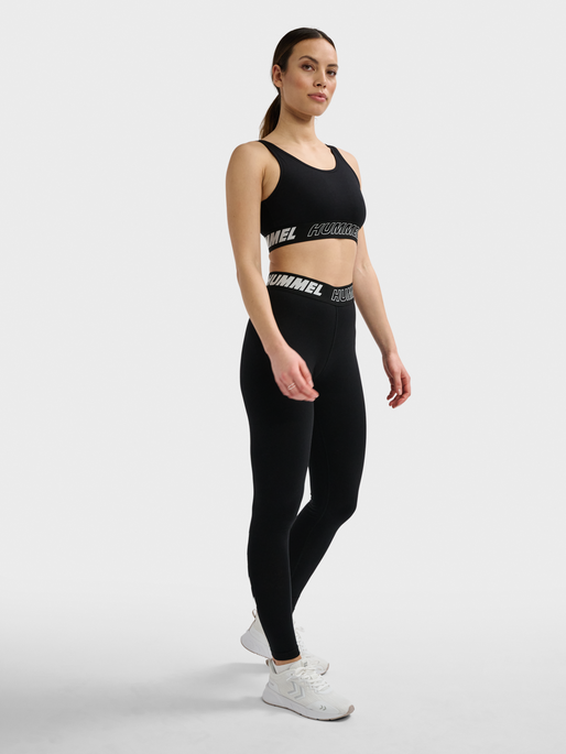 hmlTE MAJA 2-PACK COTTON SPORTS TOP, BLACK/INSIGINA BLUE, model