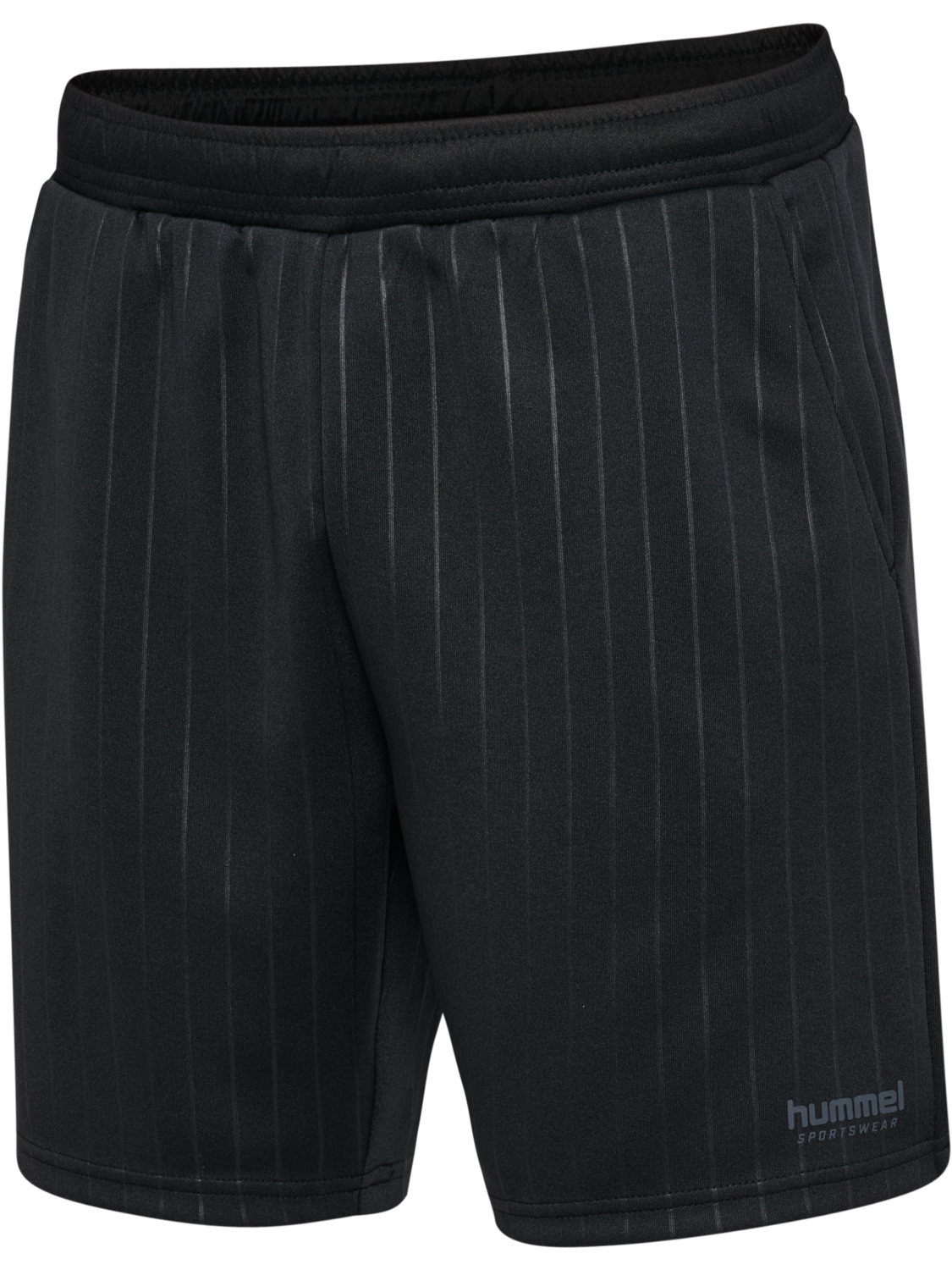 hmlSTRIPE SHORTS, BLACK, packshot