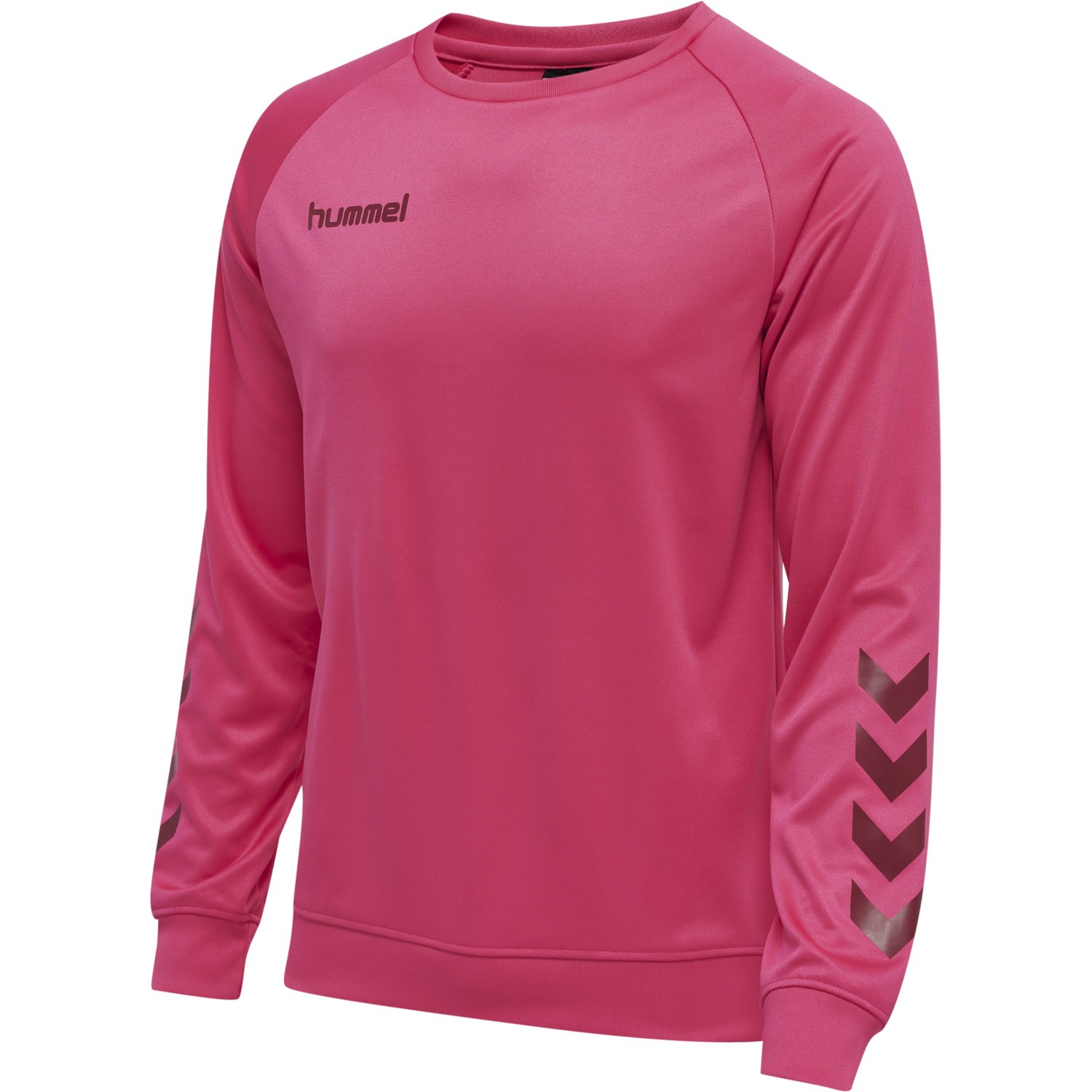 hmlPROMO POLY SWEATSHIRT, RASPBERRY SORBET, packshot