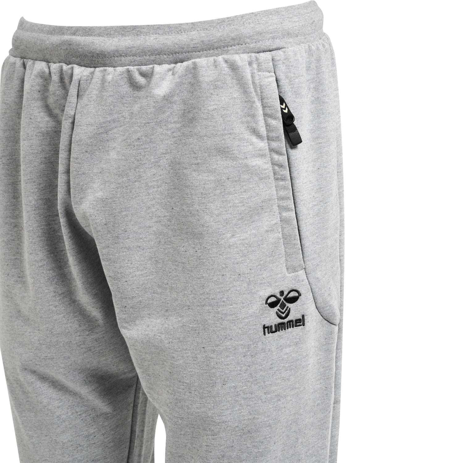 hmlMOVE GRID COTTON PANTS, GREY MELANGE, packshot