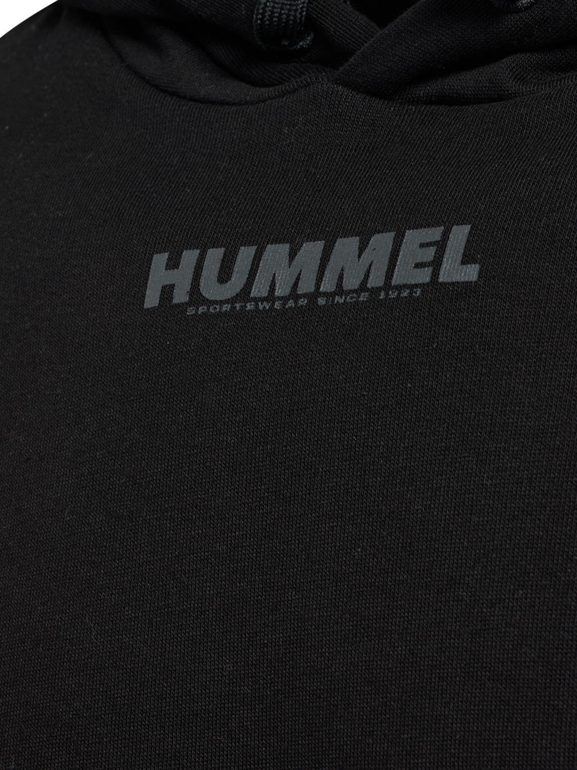 hmlLEGACY HOODIE + SHORTS SET, BLACK, packshot