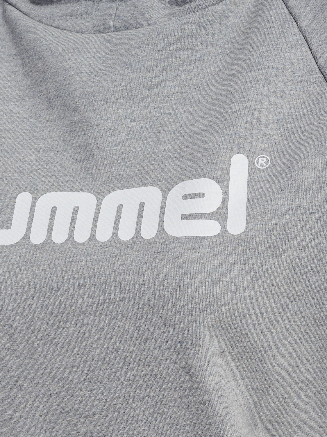 HMLGO COTTON LOGO HOODIE WOMAN, GREY MELANGE, packshot