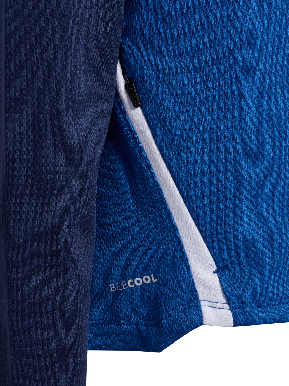 hmlLEAD 2.0 ZIP HOODIE KIDS, TRUE BLUE/MARINE, packshot