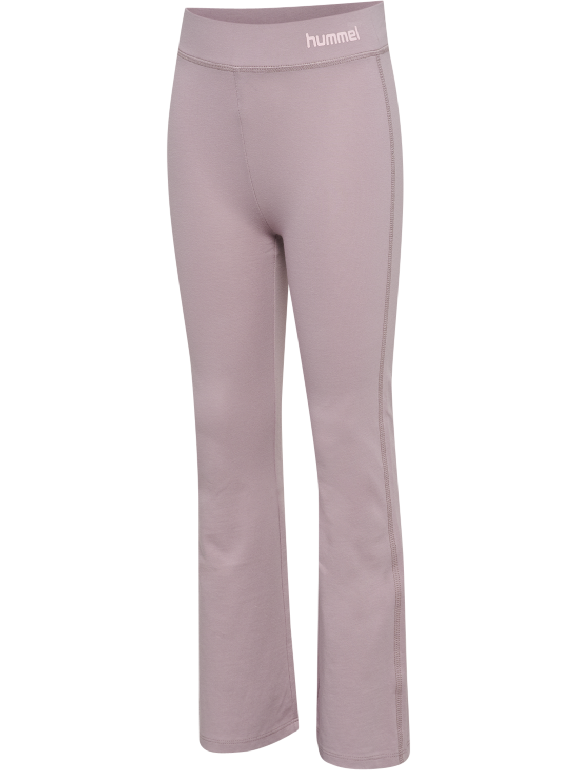 hmlJR HIGH RISE FLARED TIGHTS, SEA FOG, packshot