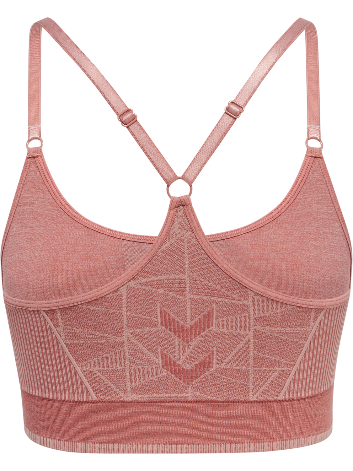 hmlMT ENERGY SEAMLESS SPORTS TOP, WITHERED ROSE/ROSE TAN MELANGE, packshot