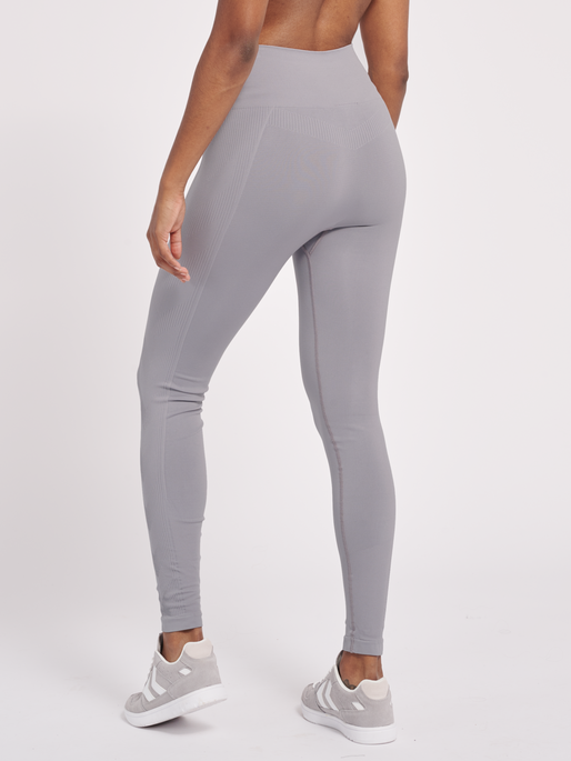 hmlTIF SEAMLESS HIGH WAIST TIGHTS, MINIMAL GRAY, model