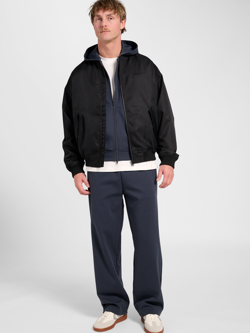 hmlBASEBALL JACKET, BLACK, model