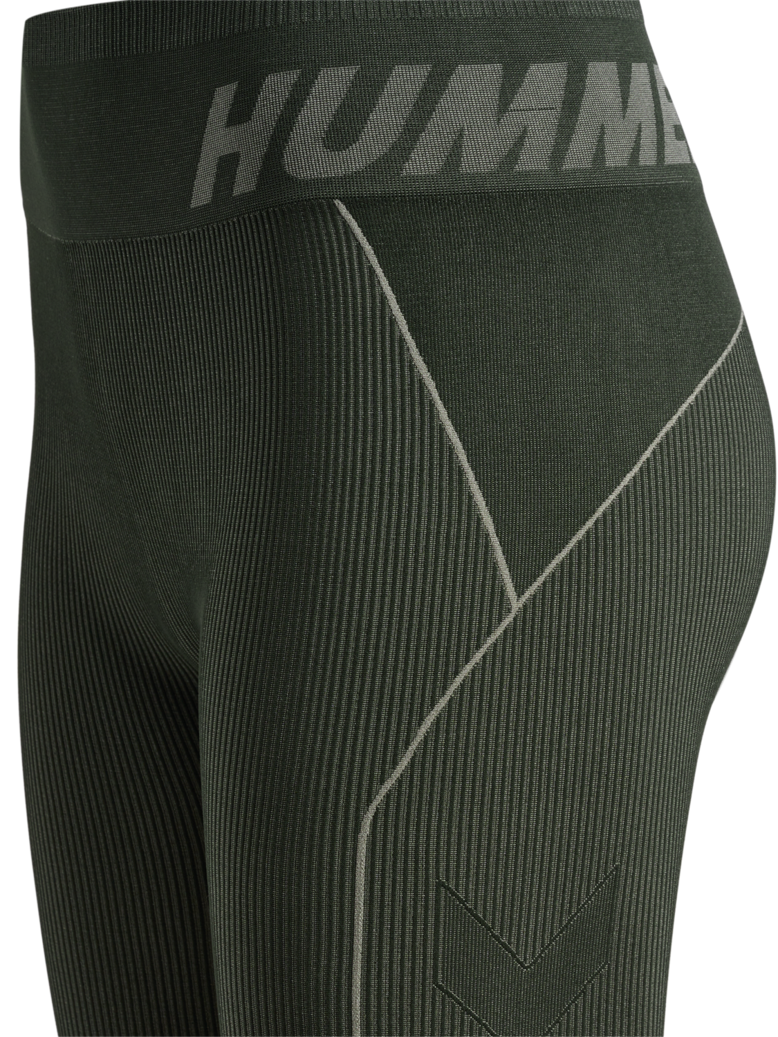 hmlTE CHRISTEL SEAMLESS MW TIGHTS, CLIMBING IVY/SEAGRASS MELANGE, packshot