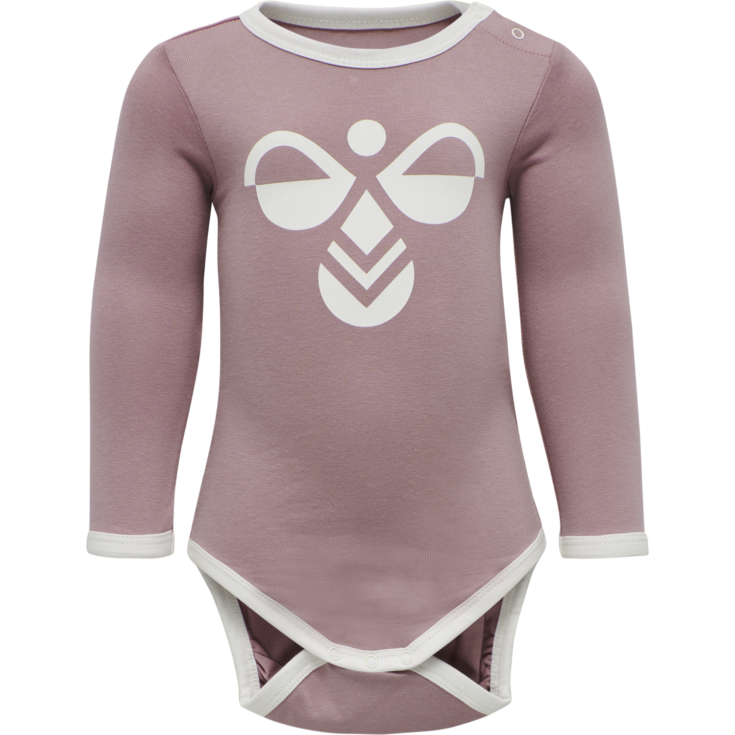 hmlFLIPPER BODY L/S 2-PACK, GREY MELANGE/WOODROSE, packshot