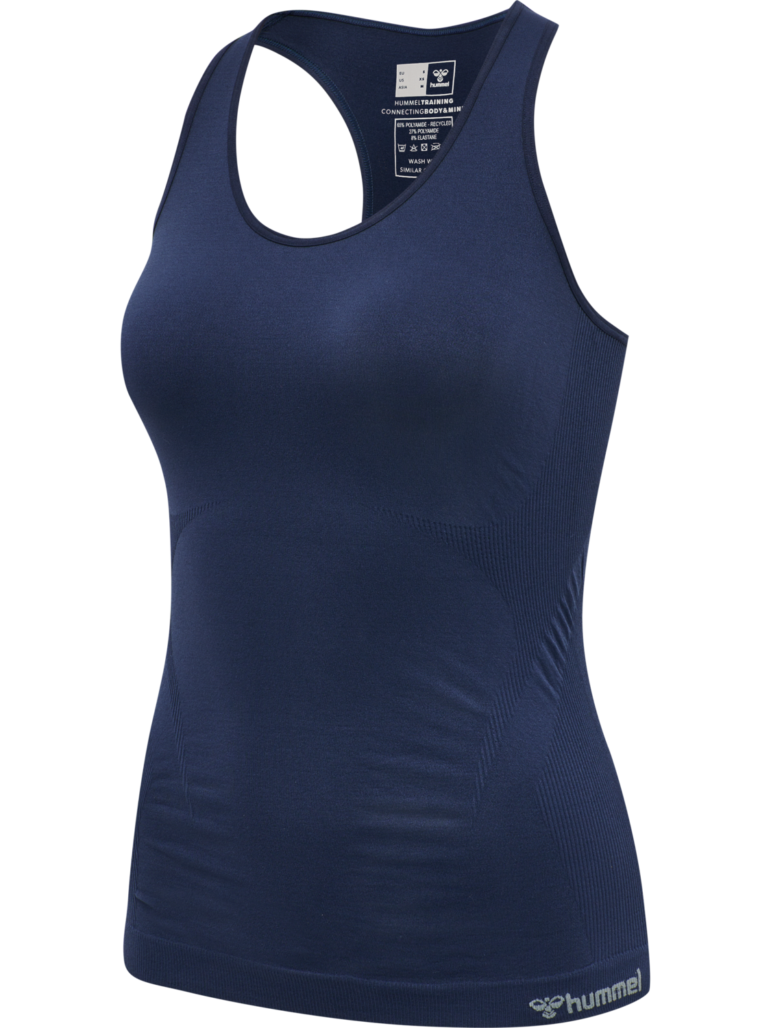 hmlTIF SEAMLESS TOP, BLACK IRIS, packshot